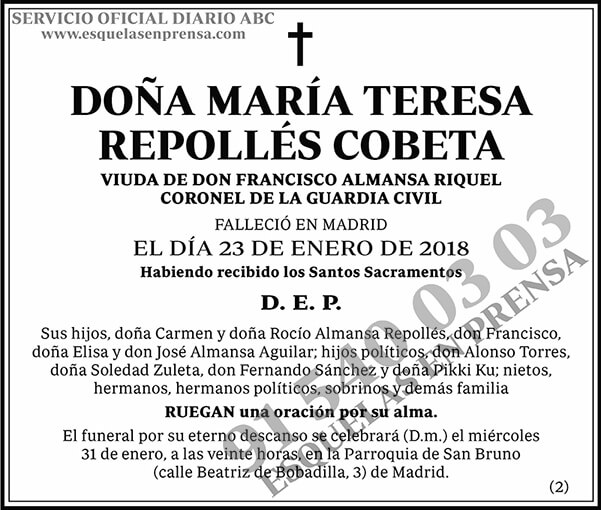 María Teresa Repollés Cobeta